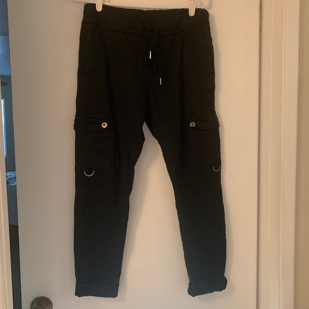 Black Cargo/Jogger Pants